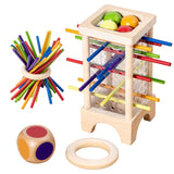 Juego de equilibrio con palos de madera (Montessori)