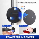 Aplique LED magnético recargable sin cables negro/oro