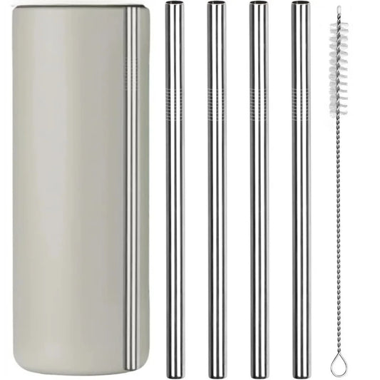 Pajitas metálicas para vasos de 40 oz (2-4 uds)