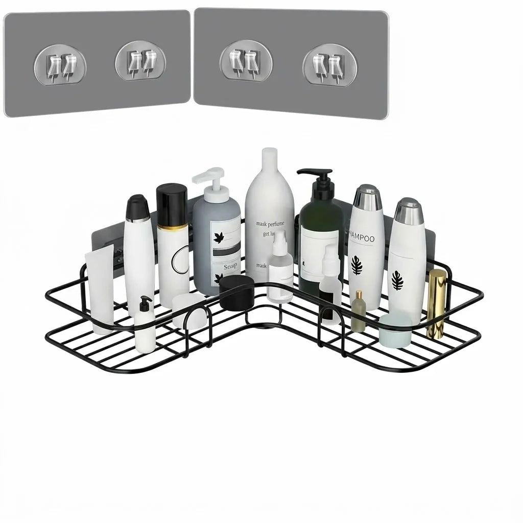 Estante de ducha de acero inoxidable de pared