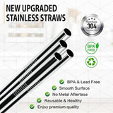 Pajitas metálicas para vasos de 40 oz (2-4 uds)