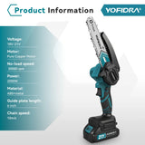 Mini motosierra YOFIDRA 6" con engrasador