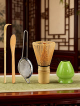 Set de matcha 5 piezas (batidor, colador y cuchara)