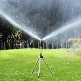 HTMCK Stainless Steel Telescopic Support Tripod 360 Rotatable Garden Sprinkler Head Set Outdoor Lawn Yard Watering Tool