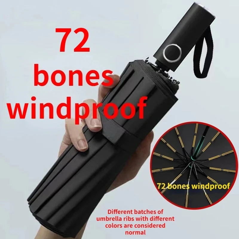 Paraguas automático antiviento de 72 varillas