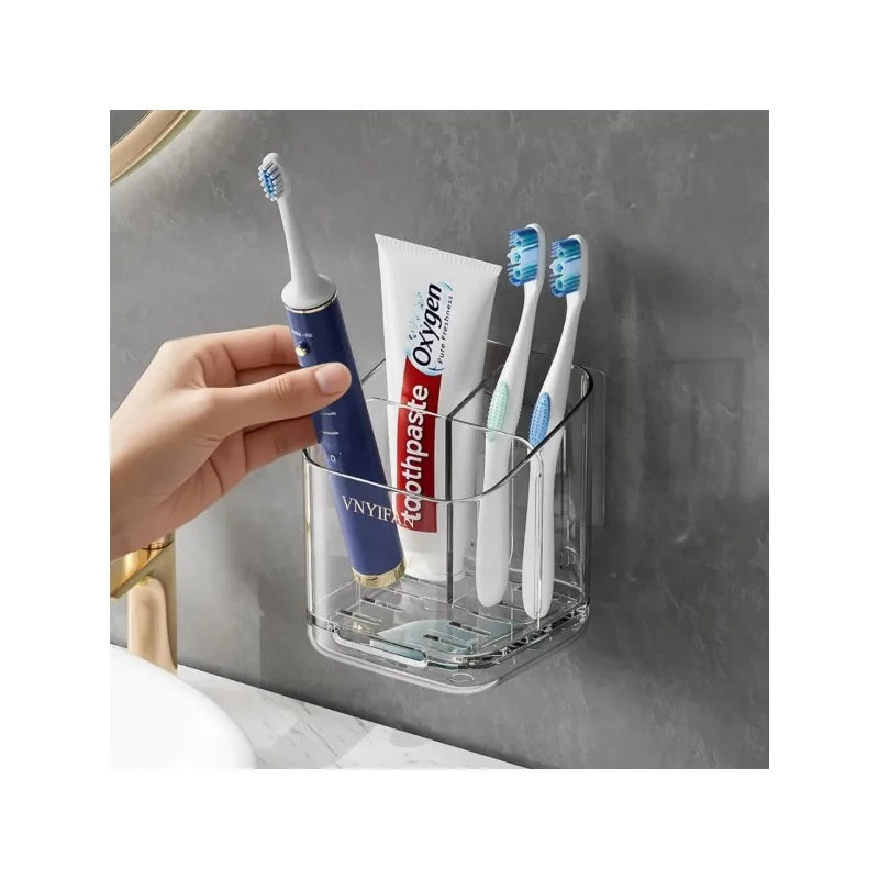 Portacepillos con tapa para el baño