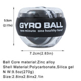 Bola giroscópica de muñeca autoarrancable con LED