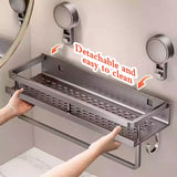 Estante de baño adhesivo sin taladro