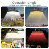 Farol LED de camping recargable 13500mAh con imán