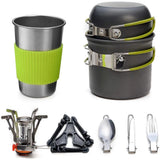 Kit de cocina camping con hornillo