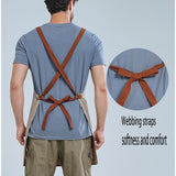Delantal de cocina impermeable cruzado