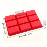 Molde de silicona de 9 mini bizcochos
