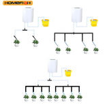 HOMEFISH Automatic Plant Flower Watering Pump Home Sprinkler Drip Irrigation Device 4/8/16 Heads Timer System Kit Garden Tool