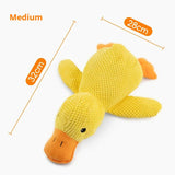 Peluche pato con sonido para perro