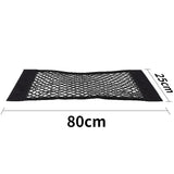 Car Trunk Mesh Organizer Car Tail Storage Net Seat Back Pocket Universal Trunk Bag Auto Magic Tape Network Interior Accessories
