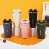 Vaso térmico de café de acero 380-510 ml