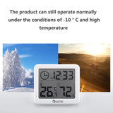 Reloj digital de mesa con temperatura y humedad