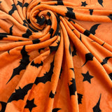 Manta de franela con estampado de murciélagos