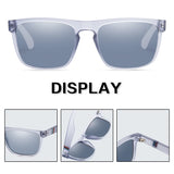 Gafas de sol polarizadas cuadradas vintage UV400