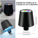 USB Charge Bottle Table Lamp Touch Control 3 Colors and Stepless Dimming Night Lamp For Restaurant Bar Wine Bottles Desk Lights