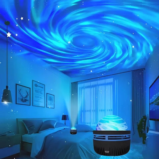 Proyector LED de aurora boreal con mando