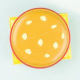 Cartera plegable con diseño 3D de hamburguesa