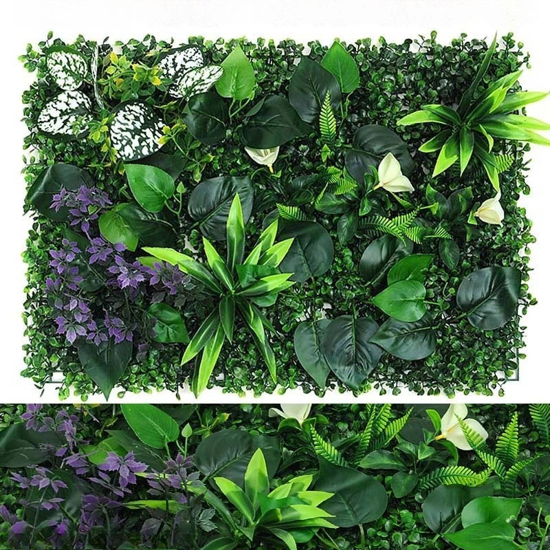Panel de seto artificial para pared