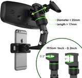 Soporte de móvil para espejo retrovisor 360°