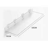 Estante de acrílico transparente de pared