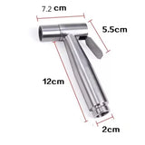Grifo de baño con ducha de mano de acero inoxidable