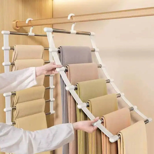 Percha multinivel para pantalones