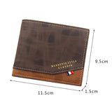 Cartera de hombre fina con monedero