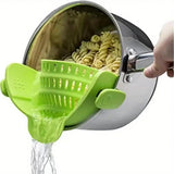 Colador de olla ajustable con pinza