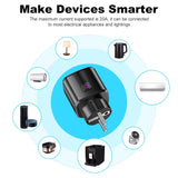 Enchufe inteligente WiFi con medidor de consumo