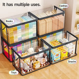 Caja de almacenaje transparente PVC con tapa y ventana