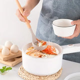 Set 12 utensilios cocina silicona mango madera
