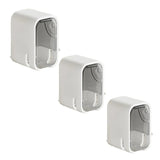2 portacepillos de pared con tapa