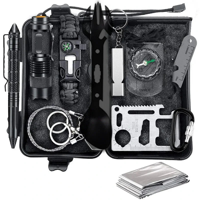 Kit de primeros auxilios y supervivencia coche/camping