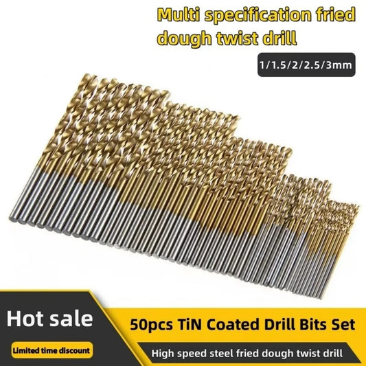 Brocas de titanio HSS (set de 50)