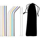 Pajitas metálicas de colores (acero 304)