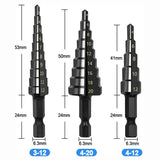 Brocas escalonadas HSS 3-12 mm (3 uds)