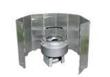 Paravientos plegable para hornillo de camping