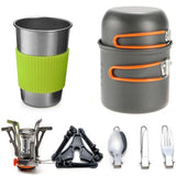 Kit de cocina camping con hornillo