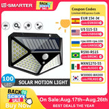 Aplique solar exterior con sensor de movimiento