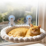 Hamaca de ventana para gatos con ventosas