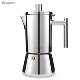 Cafetera italiana de acero inoxidable