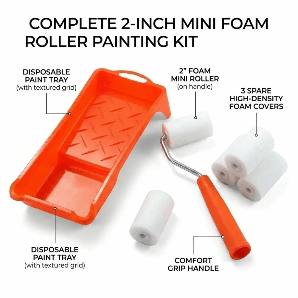 Kit de mini rodillo de espuma de 5 cm