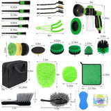 Set cepillos detailing coche