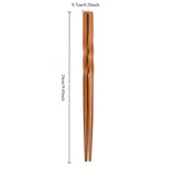 Palillos chinos de bambú natural (5 pares)