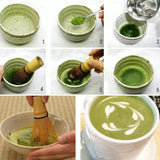 Juego de té matcha japonés tradicional